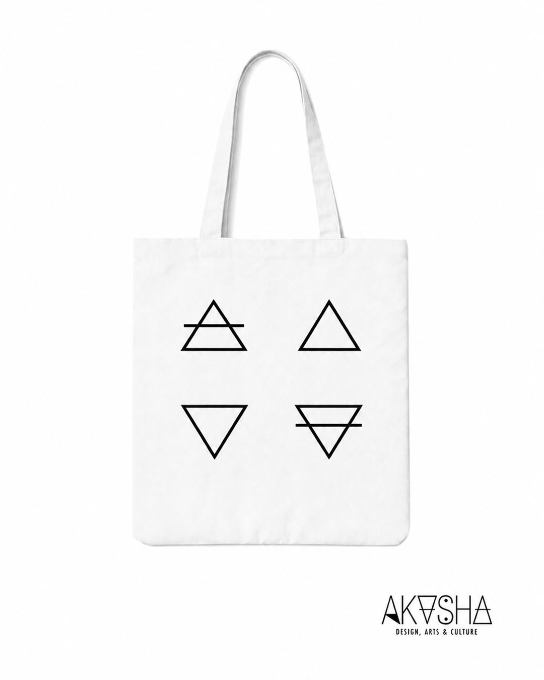 4 Elements | Tote Bag White | AKASHA Designs